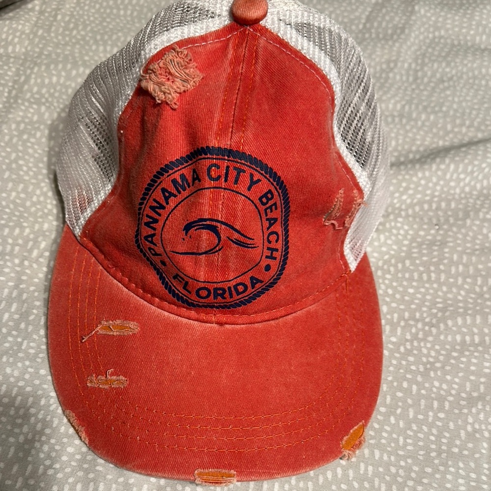 Red Panama City Beach Cap